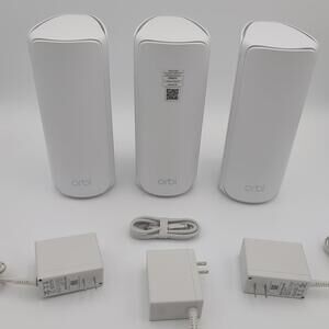 Netgear Orbi 770 Series Tri-band Mesh Wi-Fi 7 System 3-pack - White BE11000